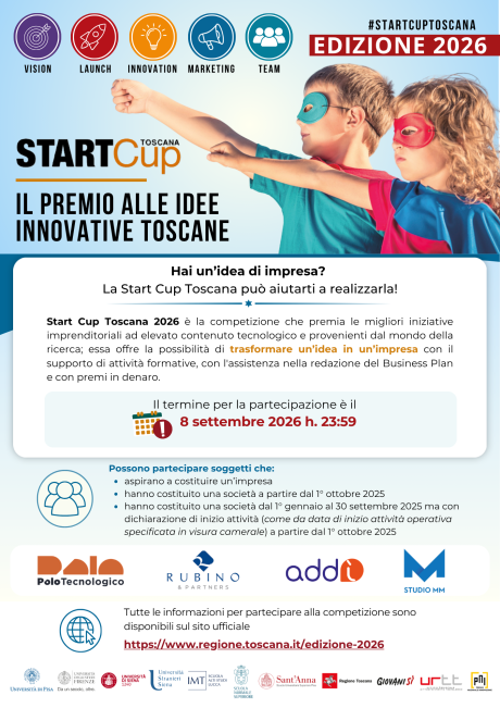 Start Cup Toscana 2026 Start Cup Toscana 2026