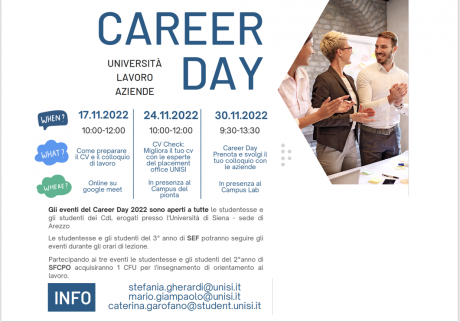 Career Day al campus di Arezzo