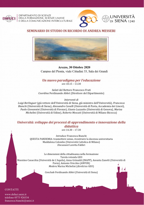 Arezzo: seminario di studio in ricordo di Andrea Messeri