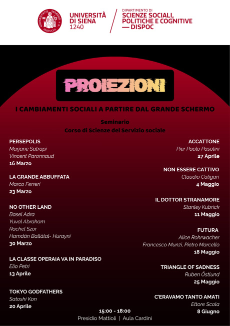 Locandina PROIEZIONI