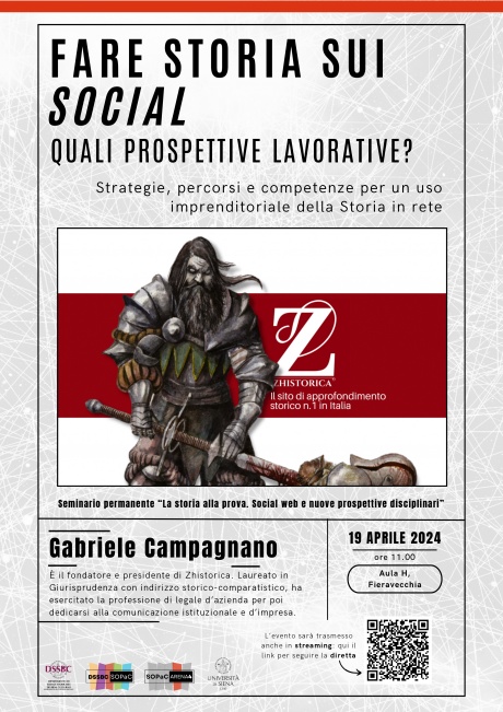 "La storia alla prova: Fare la storia sui social. Quali prospettive lavorative?” "La storia alla prova: Fare la storia sui social. Quali prospettive lavorative?”