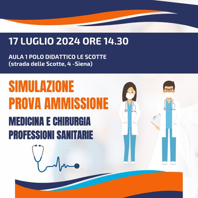 Simulazione prova ammissione Medicina e Professioni sanitarie Simulazione prova ammissione Medicina e Professioni sanitarie