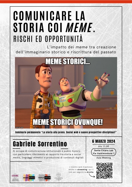 Seminario "Comunicare la storia con i meme"
