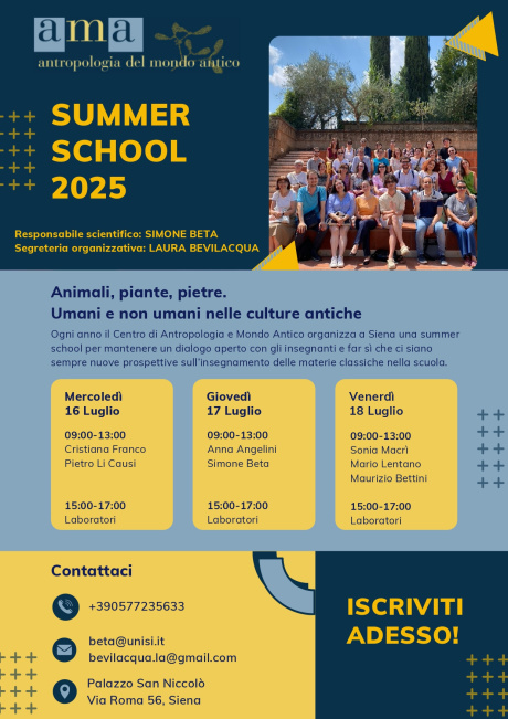 Animali, piante, pietre. Umani e non umani nelle culture antiche