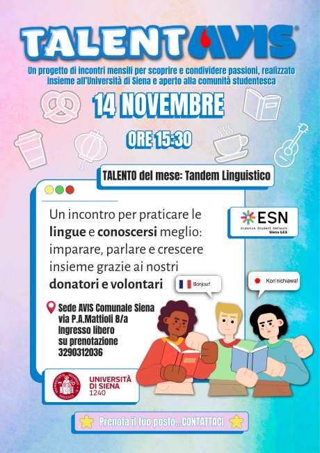 "TalentAvis": incontro sul tandem linguistico "TalentAvis": incontro sul tandem linguistico
