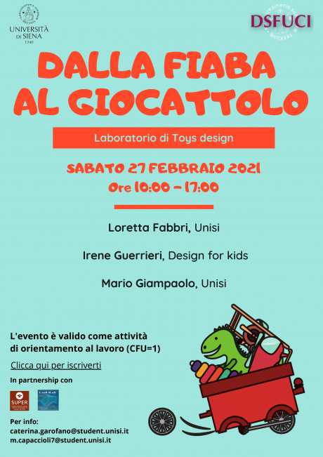 Workshop “Dalla fiaba al giocattolo – Laboratorio di Toys Design”