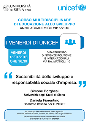 i venerdì di unicef