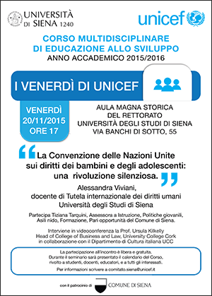 i venerdì di unicef