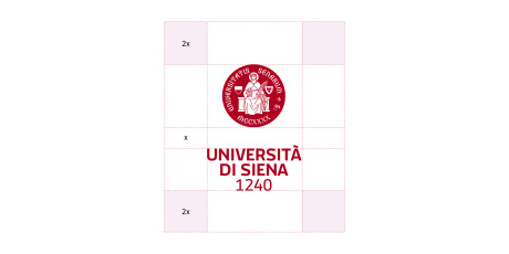 Unisi logo verticale Area di rispetto