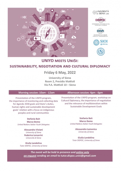 UNIYD meets UniSi: sustainability, negotiation and cultural diplomacy
