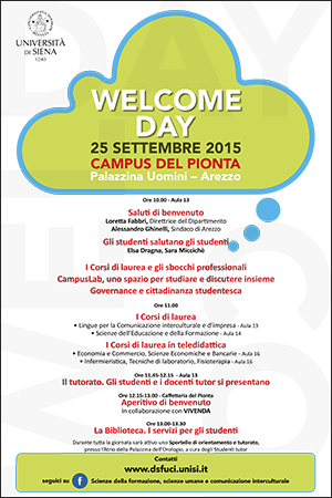 welcome day arezzo