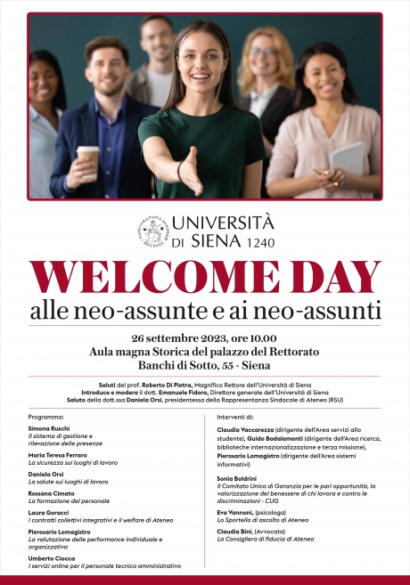 Welcome Day alle neo-assunte e ai neo-assunti