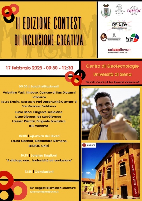 San Giovanni Valdarno: giornata di apertura del Contest di inclusione creativa