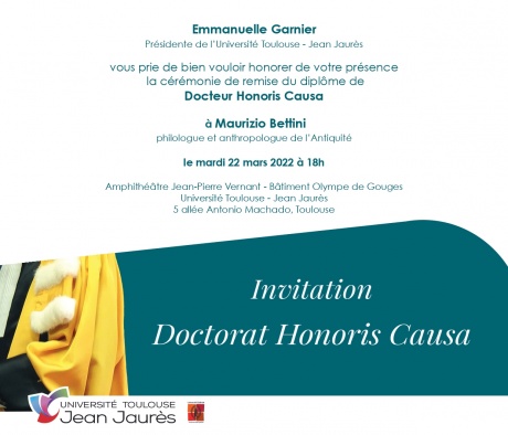 Laurea honoris causa dall’Università di Tolosa al professor Maurizio Bettini Laurea honoris causa dall’Università di Tolosa al professor Maurizio Bettini