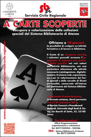manifesto "A carte scoperte"