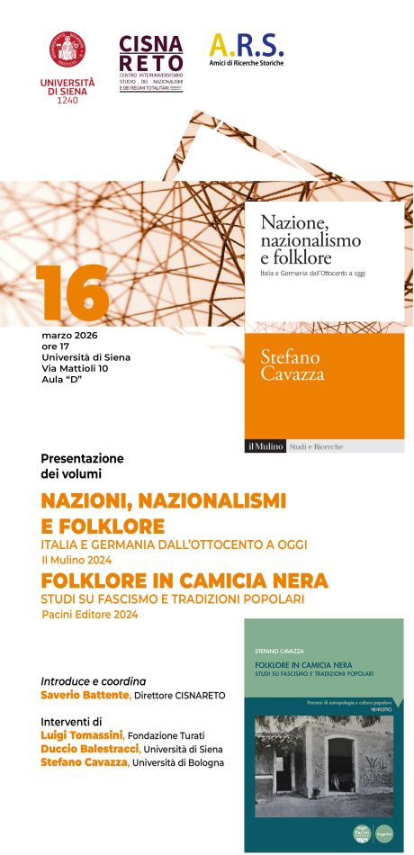 presentazioni di volumi promossi dal Cisnareto