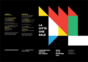 locandina "La città che sale - Immaginario urbano del  cinema"