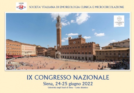 IX Congresso nazionale Società italiana di Emoreologia clinica e microcircolazione