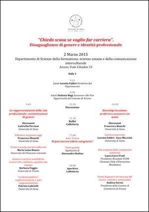 convegno "Chiedo scusa se voglio far carriera"
