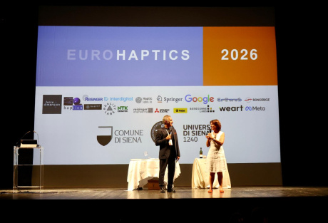 EuroHaptics 2026, giornate di studio su innovazione e tecnologie tattili EuroHaptics 2026, giornate di studio su innovazione e tecnologie tattili