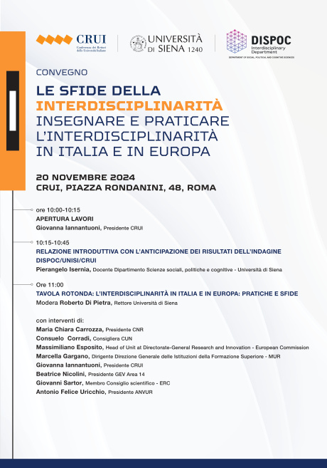 “Le sfide della interdisciplinarità”