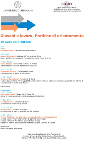 locandina convegno Occupazione giovanile
