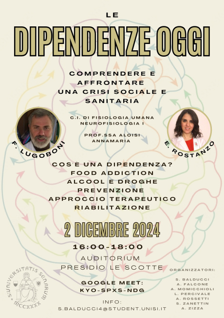 Incontro pubblico "Le dipendenze oggi" Incontro pubblico "Le dipendenze oggi"