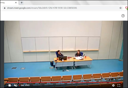 Prima discussione di una tesi di dottorato a porte chiuse e in diretta streaming
