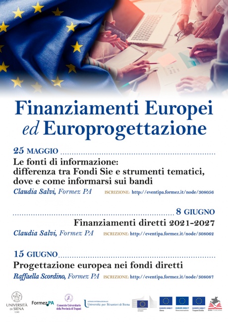 finanziamenti europei ed europrogettazione