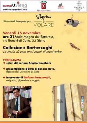 locandina evento Stefano Bartezzaghi 