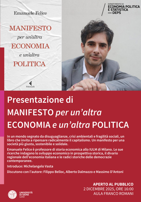 presentazione del libro "Manifesto per un'altra Economia e un'altra Politica"