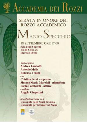 Serata per Mario Specchio