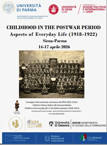  convegno "Childhood in the postwar period. Aspects of Everyday Life (1918-1922)"
