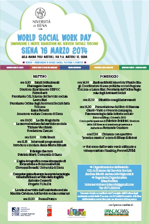 World social work day locandina