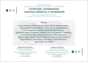 locandina XIV convegno di Psicologia e psicopatologia post-razionalista