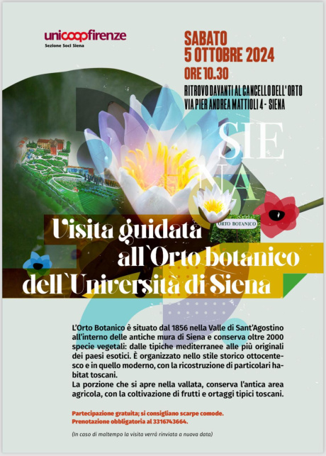 Visita guidata all'Orto botanico dell'Università di Siena