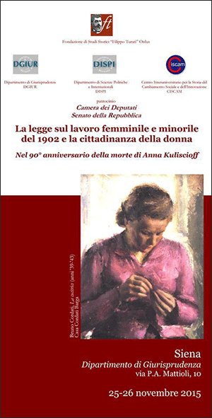 Convegno "La legge sul lavoro femminile e minorile del 1902"