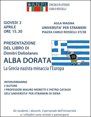 Locandina circolo Anpi Ateneo "Alba Dorata"
