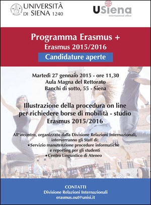 locandina Erasmus+ locandina Erasmus+