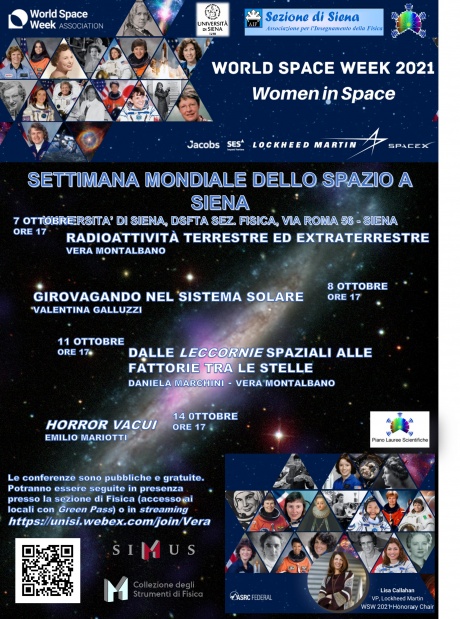 Settimana mondiale dello spazio a Siena