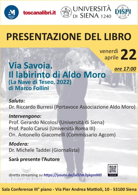 Presentazione del libro di Marco Follini "Via Savoia. Il labirinto di Aldo Moro"