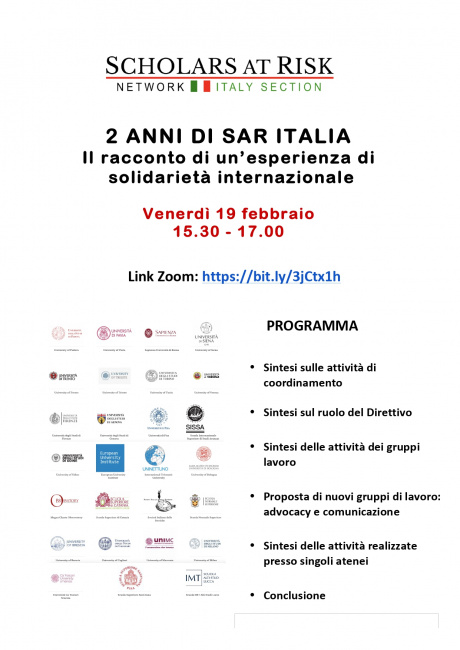 Due anni di Scholars at Risk Italia