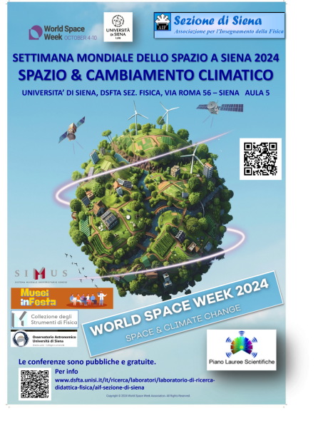 Settimana mondiale dello spazio a Siena 2024 Settimana mondiale dello spazio a Siena 2024
