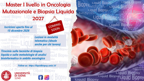master di I livello in Oncologia Mutazionale e Biopsia Liquida 2027, master di I livello in Oncologia Mutazionale e Biopsia Liquida 2027,