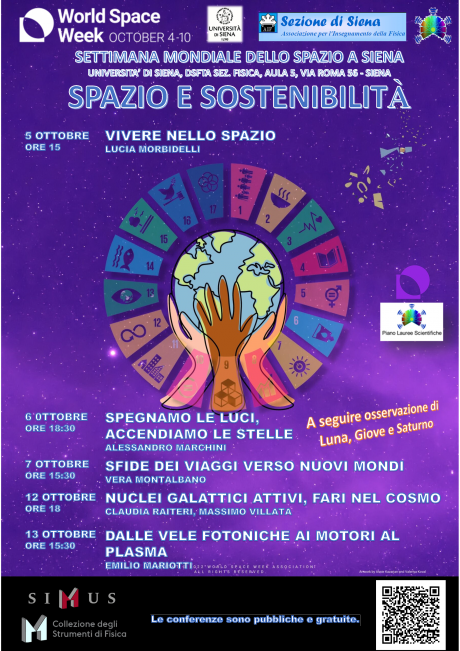 Settimana mondiale dello spazio a Siena Settimana mondiale dello spazio a Siena
