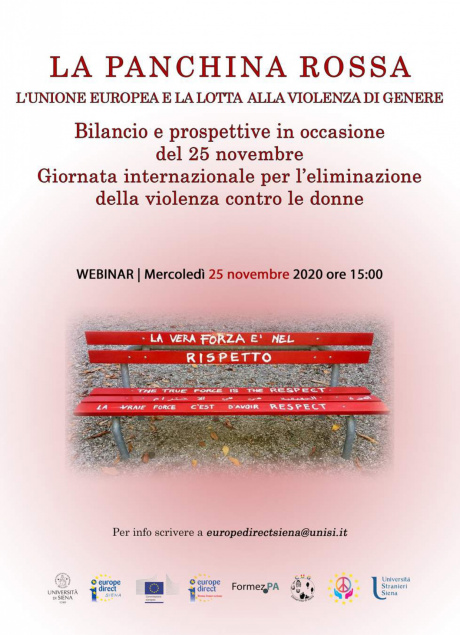 "La panchina rossa. L’Unione europea e la lotta alla violenza di genere"