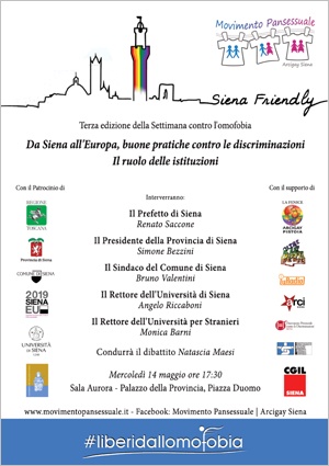 "Da Siena all'Europa, buone pratiche contro le discriminazioni. Il ruolo delle istituzioni" "Da Siena all'Europa, buone pratiche contro le discriminazioni. Il ruolo delle istituzioni"