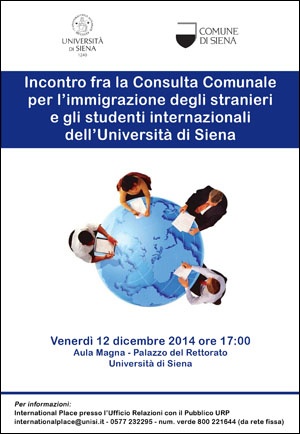 locandina Consulta comunale per l’immigrazione in Ateneo