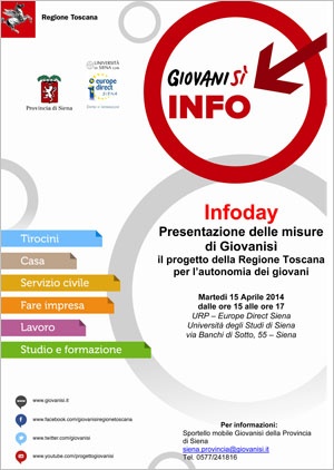 locandina InfoDay GiovaniSi