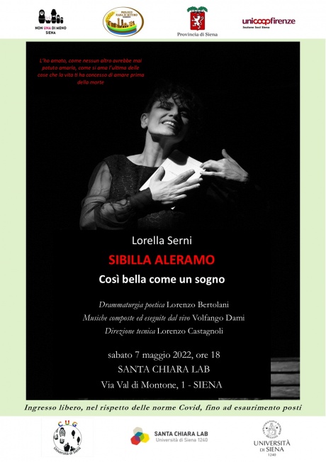 Spettacolo teatrale “Sibilla Aleramo. Così bella come un sogno” 